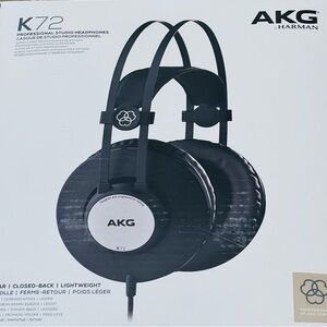AKG Pro Audio K72 Studio Headphones - Closed-Back 3169H00020 New Unopened Black